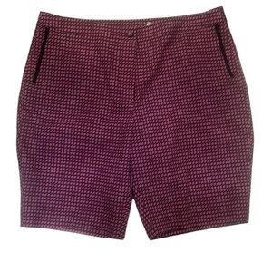 EP Pro Golf Shorts Pink Black White Harlequin Pattern Women's Sz 16 EUC